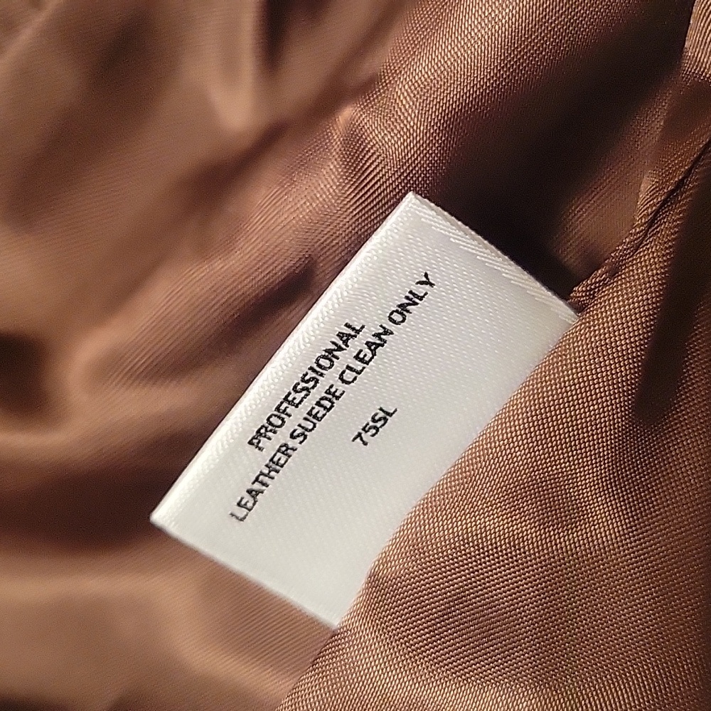 Eileen Fisher Brown Goat Suede Jacket XS - Picture 4 of 5